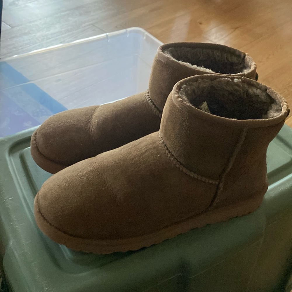 Ugg mini chestnut boots size 9